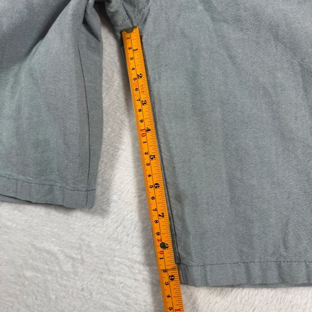 Hurley Walk Shorts Mens 28 Gray Chambray Flat Front Textured‎ Casual Chino Beach